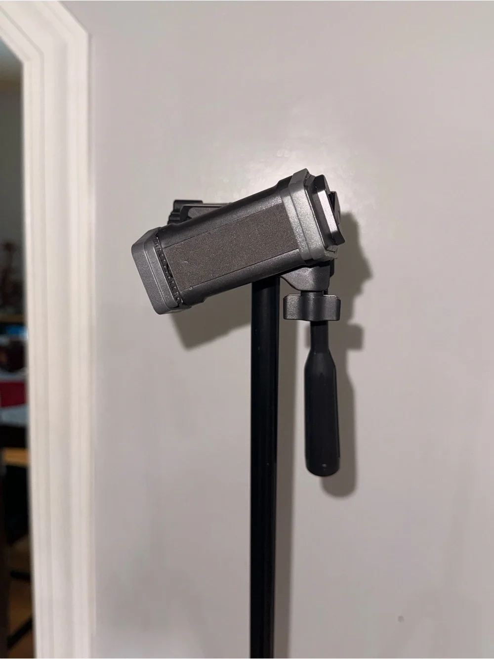 Portable Black Camera Tripod with Phone Mount